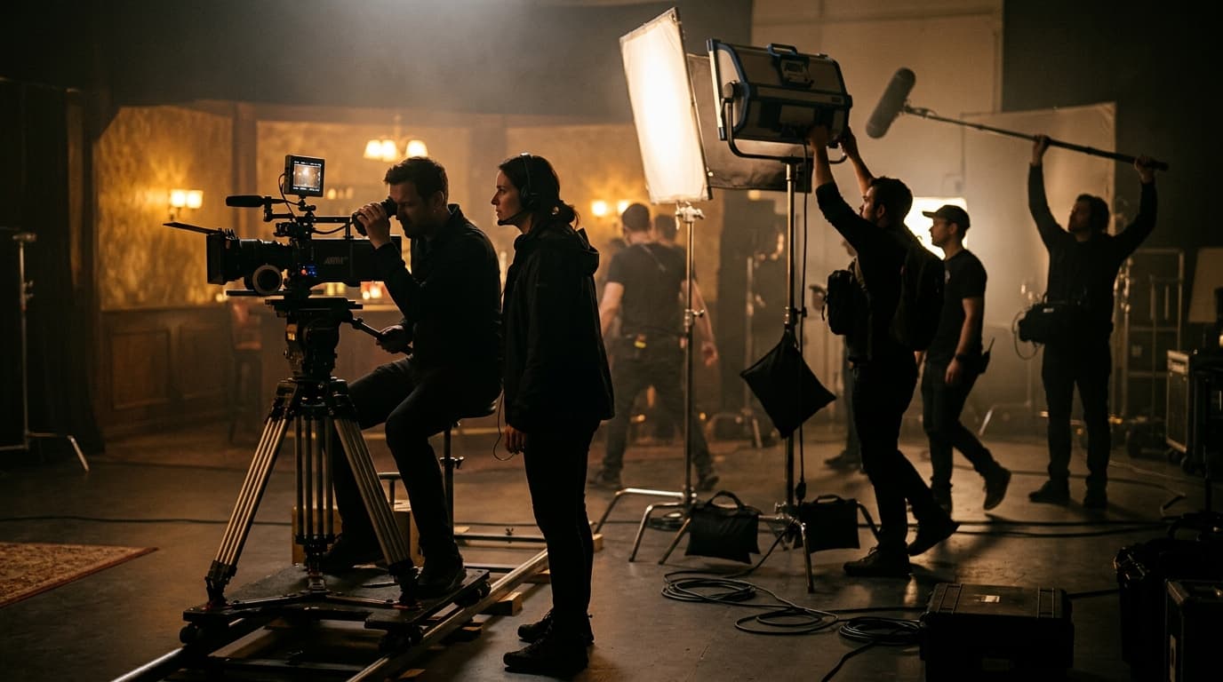 ScriptedPerfect Film Production Crew on Set